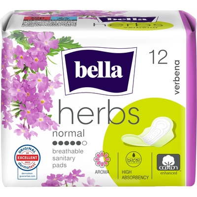 Bella Herbs Дамски превръзки Verbena, 12 броя