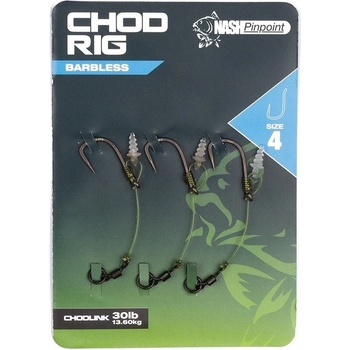 Kevin Nash Hotový Náväzec Chod Rig Barbless veľ.5 3 ks