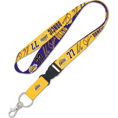 Šňůrka na krk Wincraft Luka Doncic Los Angeles Lakers NBA Lanyard w/detachable buckle 1"