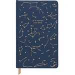 Designworks Тефтер Bookcloth Hardcover Journal Navy It Is Written In The Stars, 130 x 210 mm