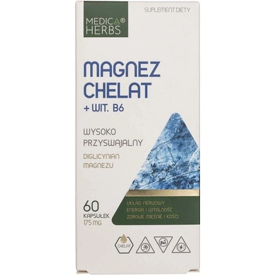 Medica Herbs Chelátový horčík + Vitamín B6 60 kapsúl