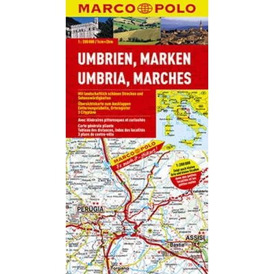 Itálie Umbrie,Marches mapa