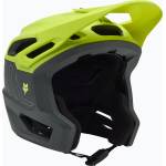 FOX Dropframe Pro Runn флуоресцентно жълта велосипедна каска