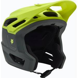 FOX Dropframe Pro Runn флуоресцентно жълта велосипедна каска