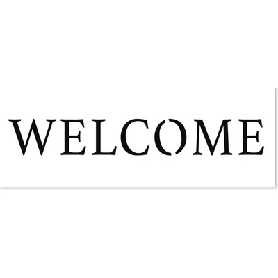 The Crafter´s Workshop Šablona TCW 16,5"x6" Text Welcome