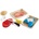 Hape Дървен комплект Hape - Продукти за рязане, Риба и месо, 9 части (H3155)