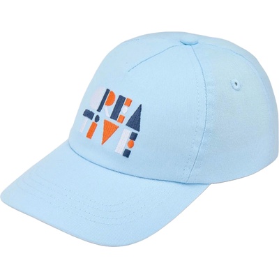 Mayoral Лятна шапка с козирка Mayoral - С бродерия, светлосиня, 52 cm (25-10917-073-52)