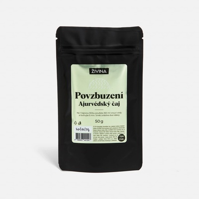 ŽIVINA Ajurvédský čaj Povzbuzení pro energii a soustředění 50 g