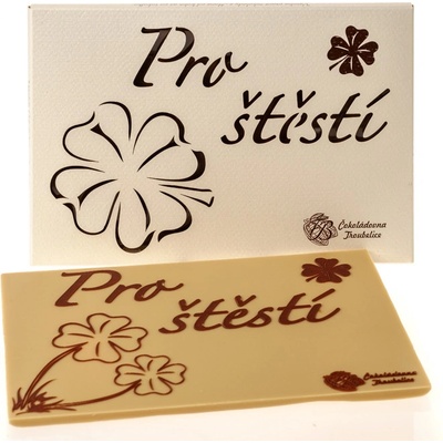 Čokoládovna Troubelice Velká "Pro štěstí" bílá 40% 120 g