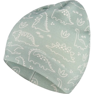 Sterntaler Детска зимна шапка (beanie) Sterntaler Kids' Beanie Dinosaur Beanie - Steingrün - размер 43 cm (904-5009-0311)