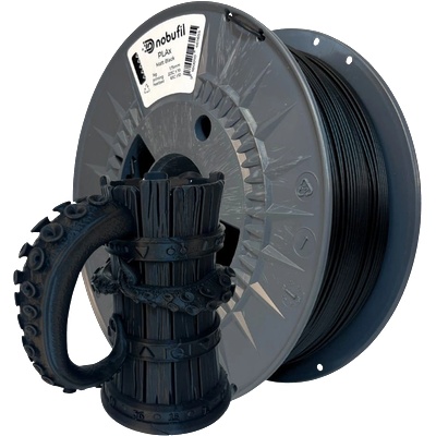 Nobufil PLAx Matt Black - 1, 75 mm / 1000 g (PLA-M-901-1-010)