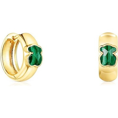 Tous strieborné pozlátené náušnice 1003387600 zlatá