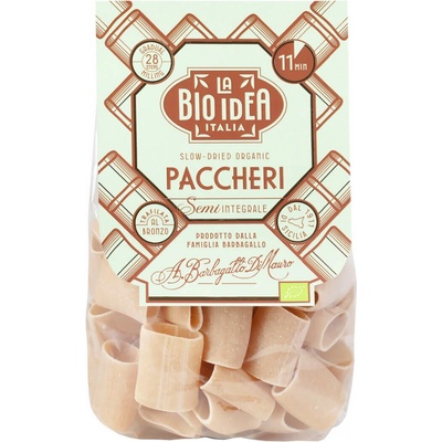 Bio Idea Paccheri polocelozrnné těstoviny Bio 375 g