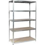 Carmen Метален стелаж Carmen CR-1012 E - 180х120х60 см, до 250 кг на рафт - цинк (3580552_1) - tierradesign