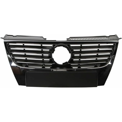 BLIC Přední maska (chromovaná lišta s velkým emblémem, chrom/černá) VW PASSAT B6 03.2005–11.2010 | Zboží Auto