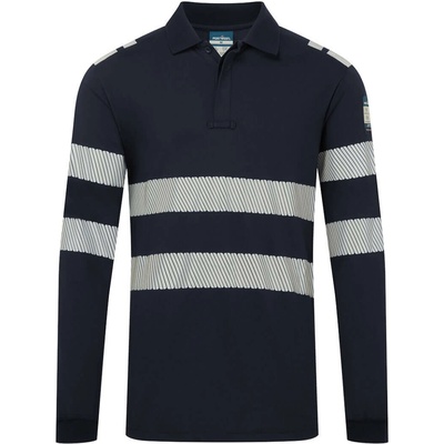 Portwest PW3 MODAFLAME KNIT FR733 Reflexná nehorľavá polokošeľa s dlhým rukávom navy M