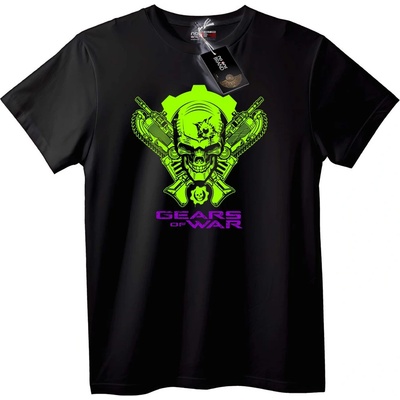 NOONEBRAND Тениска Череп от Gears of War - 6XL, White