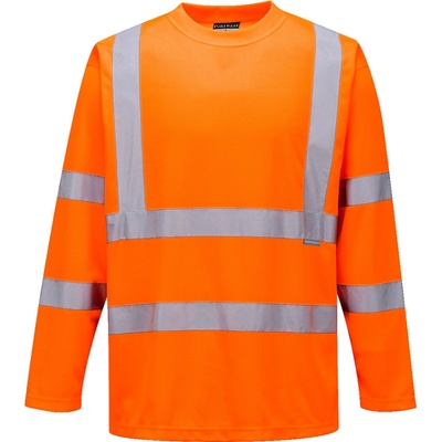 Portwest S178 Reflexné tričko s dlhým rukávom Fluorescenčno oranžová L