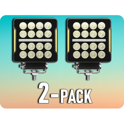 KAMAR LED pracovní světlo + LED pás, 20W+1,5W, 1717lm, 16xLED, 12/24V, IP67/2-PACK! [L0181] | Zboží Auto