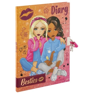 Besties Diář se zámkem 60 stran 21 x 15 x 1 cm, doporučený věk 6+
