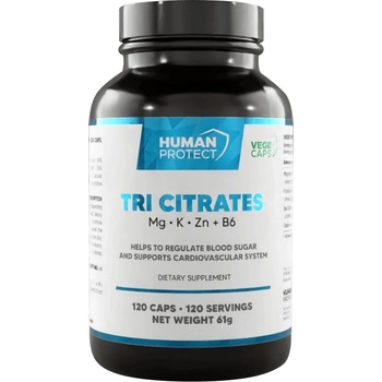 Image 1 of Human Protect Tri Citrate | Magnesium + Potassium + Zinc [120 капсули]