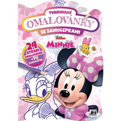 Jiri Models Omalovánky tvarované + samolepky Minnie Mouse