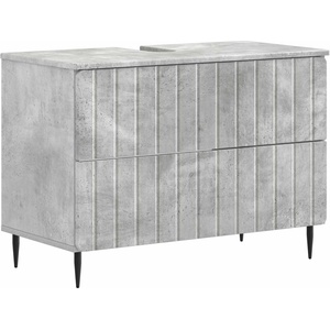 vidaXL Шкаф за мивка в баня ZWOLLE Бетонно сиво 82 x 41 x 58, 5 см (896358)
