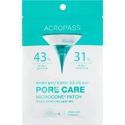 AcroPass - Pore Care Microcone Patch - Náplasti na póry s mikrojehličkami - 4 ks