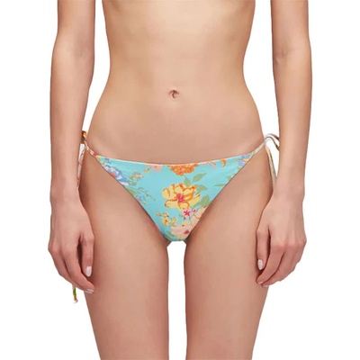 SUNDEK Anita flower bunch print adjustable hip briefs bikini bottom - Blue (Calla)
