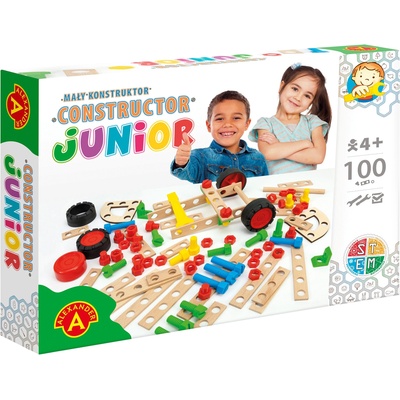 Alexander Toys Дървен конструктор Alexander, 100 части (AL2562)