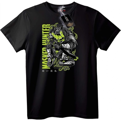 NOONEBRAND Тениска Маскиран Ловец - 2XL, Black