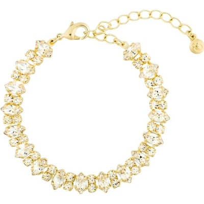 Preciosa Pozlacený náramek s čirým českým křišťálem Preciosa Lunara Spotlight 2578Y00