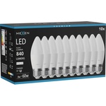 Mexen Nova 10x LED крушка E27, C37, 8W, Неутрална - 4000K, 840 lm - L102-E27-0840-01x10 (L102-E27-0840-01x10)
