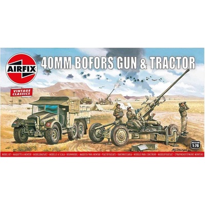 Airfix Bofors 40mm kanón TractorVintage 1:76