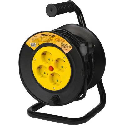 Makalon Удължител на макара 15 м, 4 гнезда, makalon 700709 (700709)