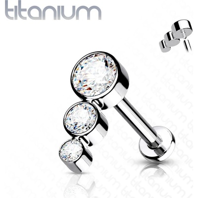 Šperky4U piercing do brady ucha titan TIT1135-1206