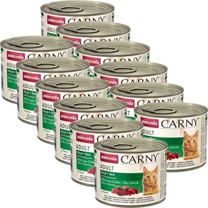 Animonda Carny Adult - Говеждо, еленско и боровинки 12 x 200 г
