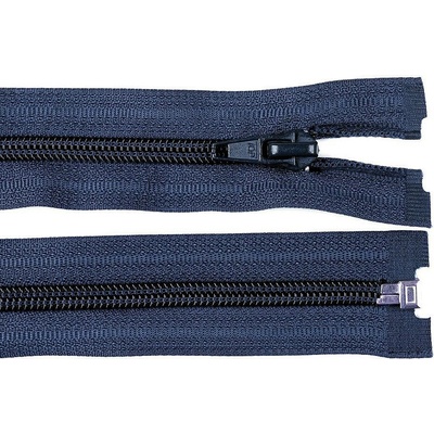 Špirálový zips šírka 5 mm dĺžka 70 cm bundový POL Farba: 330 modrá tmavá