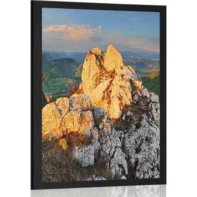 Plakát krásná Vršatská bradla na Slovensku - 30x45 white