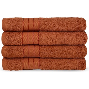 Good Morning Памучни кърпи в комплект от 4 бр. от тери тухлен 50x100 cm - Good Morning (1000.30.92)