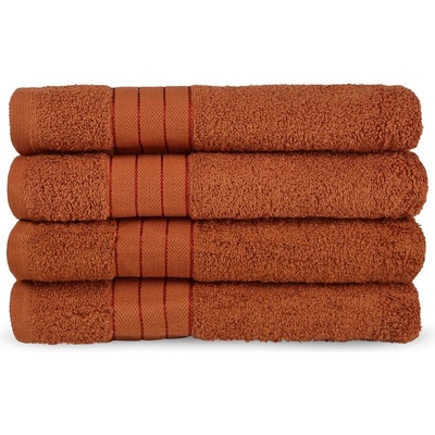 Good Morning Памучни кърпи в комплект от 4 бр. от тери тухлен 50x100 cm - Good Morning (1000.30.92)