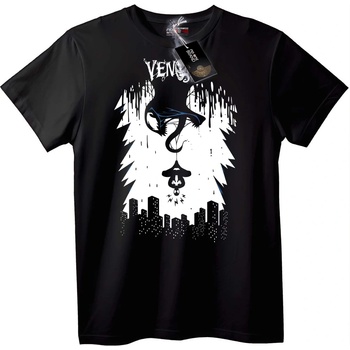 NOONEBRAND Тениска Градски Veno Змийски Град - S, White
