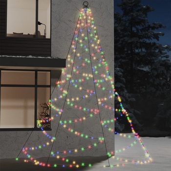 vidaXL LED nástěnný strom Kovový háček 260 LED Vícebarevné 3 m Vnitřní Venkovní