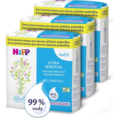 HiPP Babysanft vlhčené utierky 12 x 56 ks