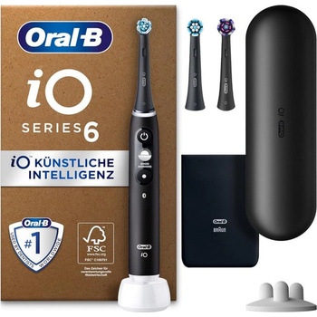 Oral-B Ел. четка за зъби Oral-B iO Series 6, 5 режима на работа, таймер, сензор за налягане, черна