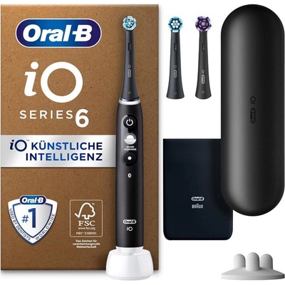 Oral-B Ел. четка за зъби Oral-B iO Series 6, 5 режима на работа, таймер, сензор за налягане, черна