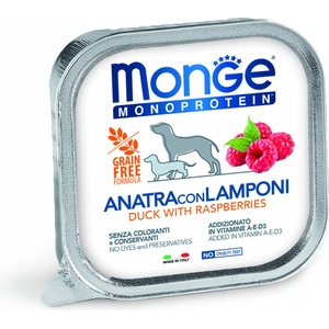 Monge Monoprotein Fruits Paté duck & raspberry 150 g