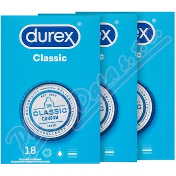 Durex Feel Thin Classic balíček 2+1 54 ks