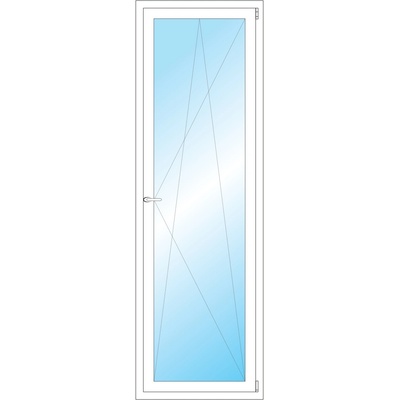 OKNA HNED Plastové okno 68x212 cm bílé otevíravé a sklopné pravé