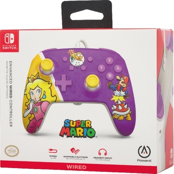 PowerA Enhanced Nintendo Switch - Princess Peach Battle (NSGP0092-01)